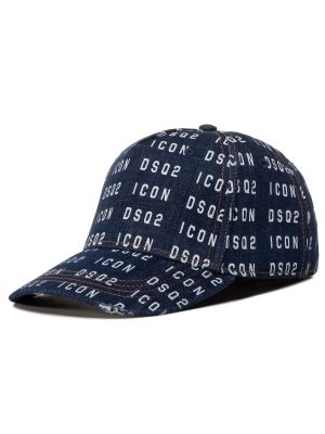 Kepurė su snapeliu Dsquared2 mėlyna