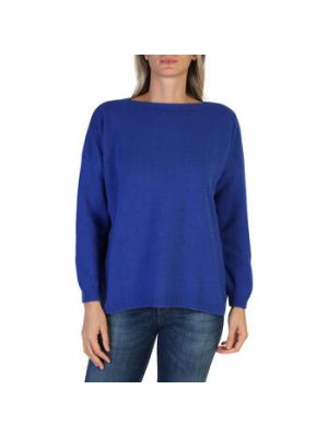 Niebieski sweter z kaszmiru 100% Cashmere