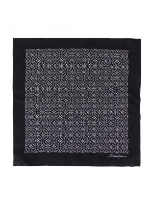 Pañuelo con estampado con estampado geométrico Dolce & Gabbana negro