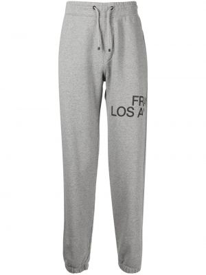 Pantaloni con stampa Frame grigio