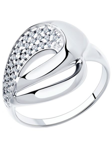 Кольцо Diamant, серебряное
