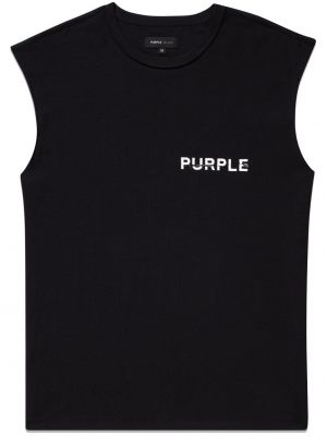 Koszula bez rękawów z nadrukiem Purple Brand