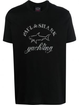 Marškinėliai Paul & Shark juoda