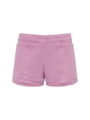 Pamučne kratke hlače Max Mara ružičasta