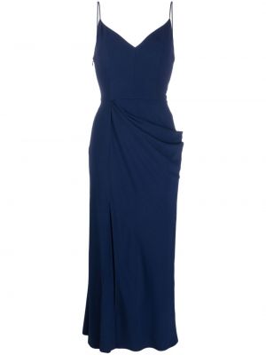 Kleid mit drapierungen Alexander Mcqueen blau