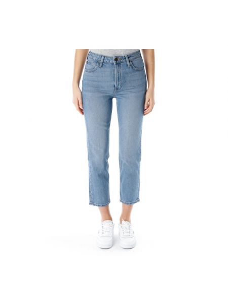 High waist jeans 7/8 Lee blau