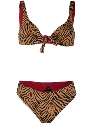 Bikini s potiskom s tigrastim vzorcem Fisico