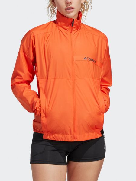 Αντιανεμικό μπουφάν Adidas πορτοκαλί