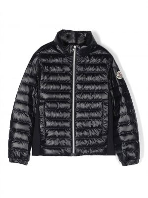 Jacka med dragkedja för tjejer Moncler Enfant blå