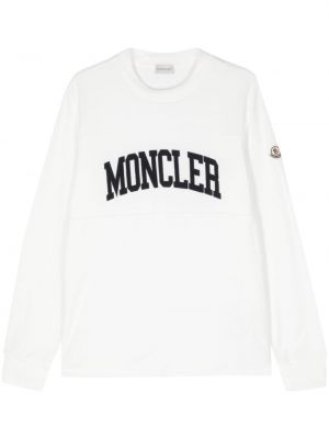 Sweatshirt mit stickerei aus baumwoll Moncler