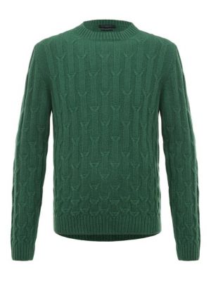 Шерстяной свитер Daniele Fiesoli зеленый