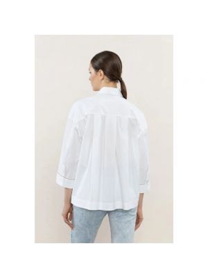 Camisa de algodón Peserico blanco