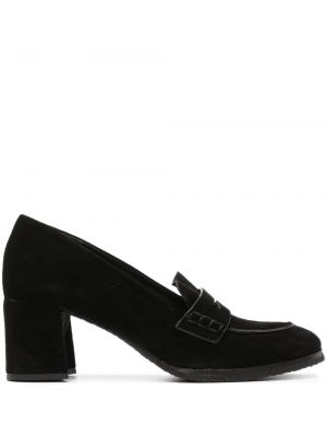 Pantofi loafer din piele de căprioară Del Carlo negru