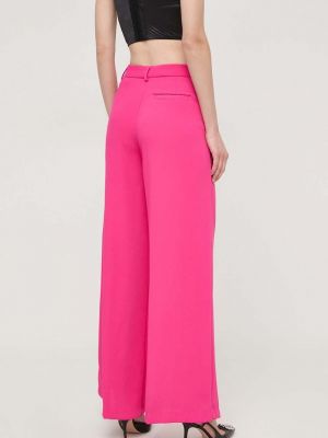 Kalhoty s vysokým pasem Silvian Heach růžové