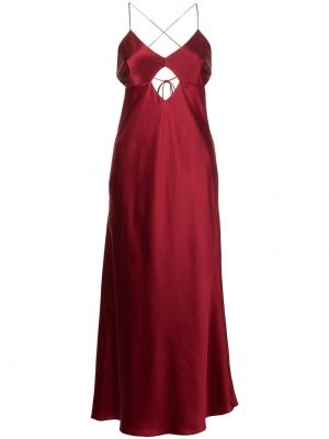 Миди рокля Michelle Mason червено