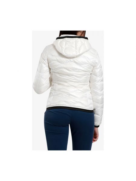 Abrigo de invierno de nailon con capucha Blauer blanco