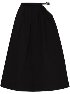 Falda midi Tibi negro