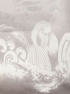 Jedwabna szal z nadrukiem w abstrakcyjne wzory Giorgio Armani