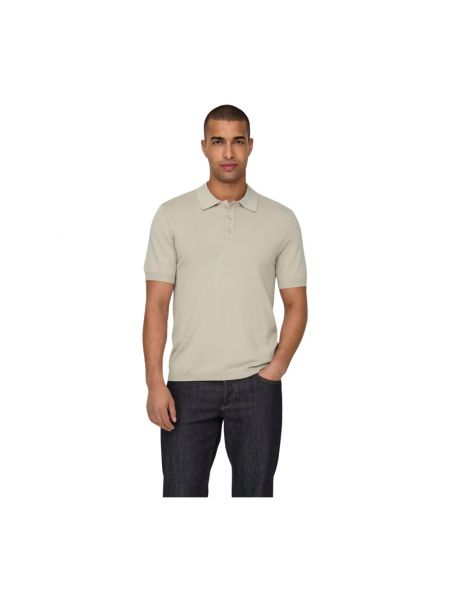 Poloshirt Only & Sons beige