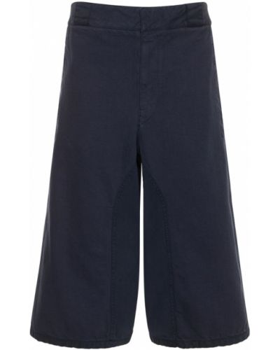 Voľné bavlnené džínsové šortky Lemaire modrá