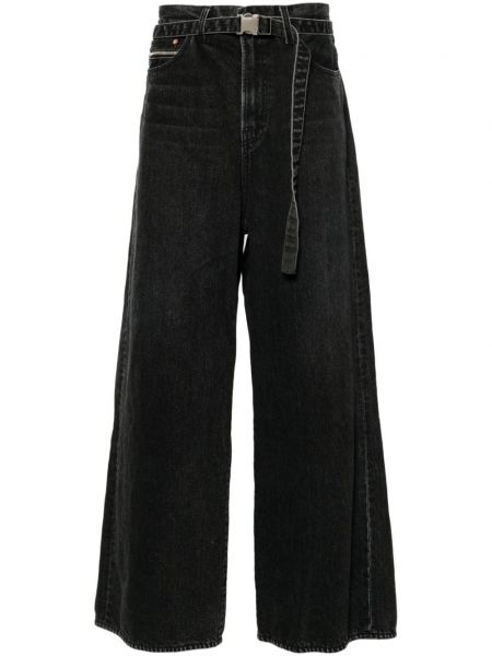 Flared jeans Sacai sort