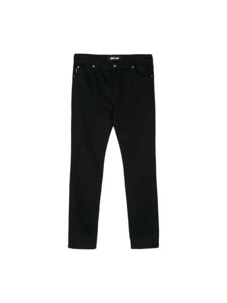 Czarne proste jeansy Just Cavalli