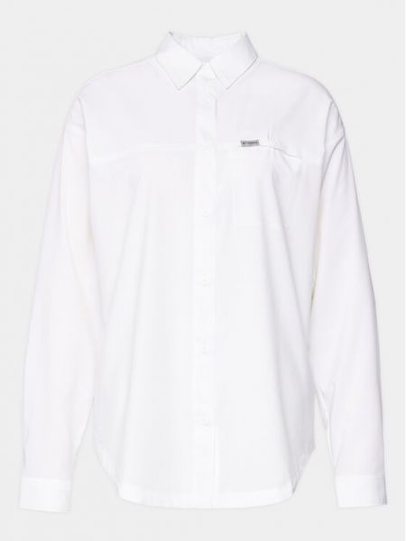 Voľná priliehavá košeľa Columbia biela