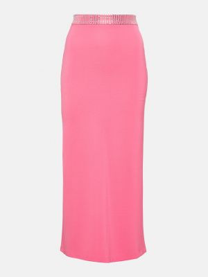 Розовая юбка миди David Koma
