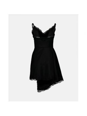 Sukienka mini koronkowa Alexander Mcqueen czarna