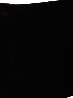 Βαμβακερά βελούδινα σορτς Tom Ford μαύρο