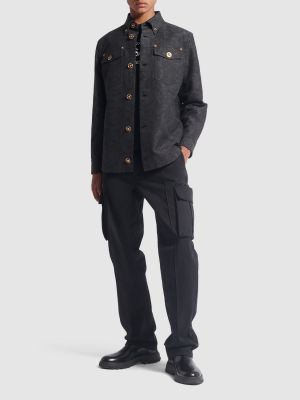 Jacquard pamučna jakna Versace