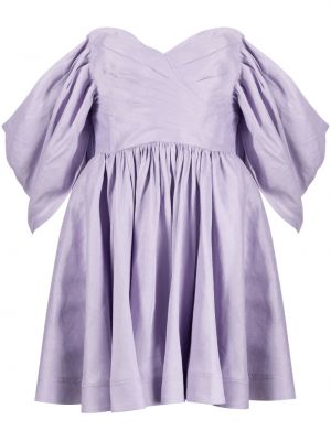 Sukienka koktajlowa Aje fioletowa