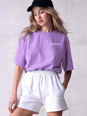 Voľné priliehavé tričko Madmext fialová