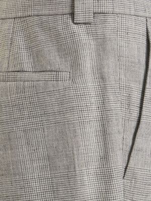 Pantaloni di lana di lino Brunello Cucinelli