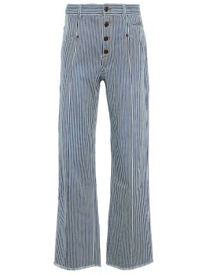 Voľné pruhované džínsy s rovným strihom s vysokým pásom Isabel Marant