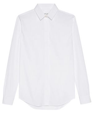 Белая рубашка Saint Laurent