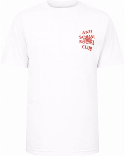 Camiseta con estampado Anti Social Social Club blanco