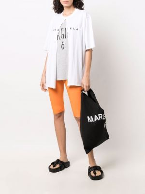 Kitsad lühikesed püksid Mm6 Maison Margiela oranž