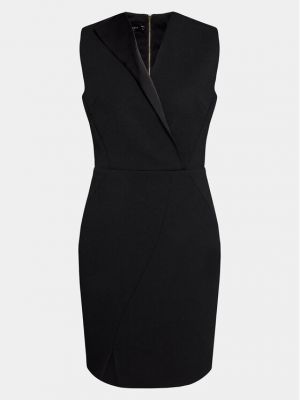 Slim fit koktejlové šaty Ted Baker černé