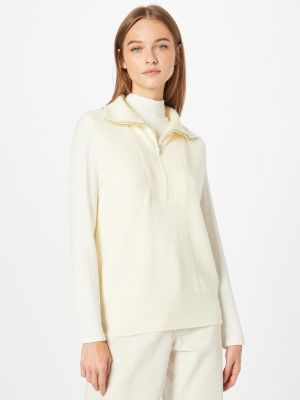 Памучен пуловер Gina Tricot бяло