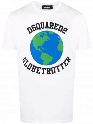 Trykt t-skjorte Dsquared2 hvit