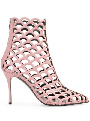 Обувки до глезена Sergio Rossi розово