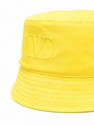 Sombrero con bordado Valentino amarillo