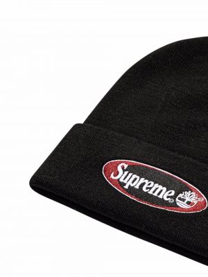 Mütze mit stickerei Supreme schwarz