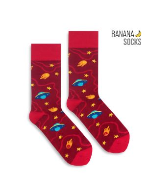 Nogavice Banana Socks rdeča