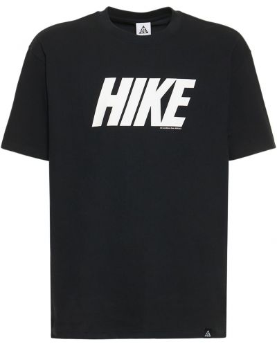 Памучна тениска Nike Acg черно