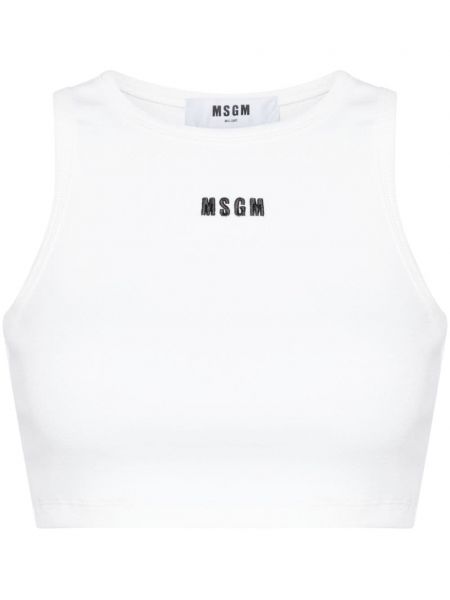 Crop top Msgm hvid