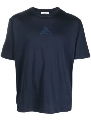 Тениска с принт Lanvin синьо