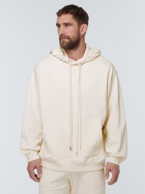 Jersey hoodie aus baumwoll Dries Van Noten weiß