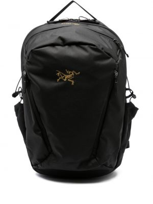 Haftowany plecak Arcteryx czarny